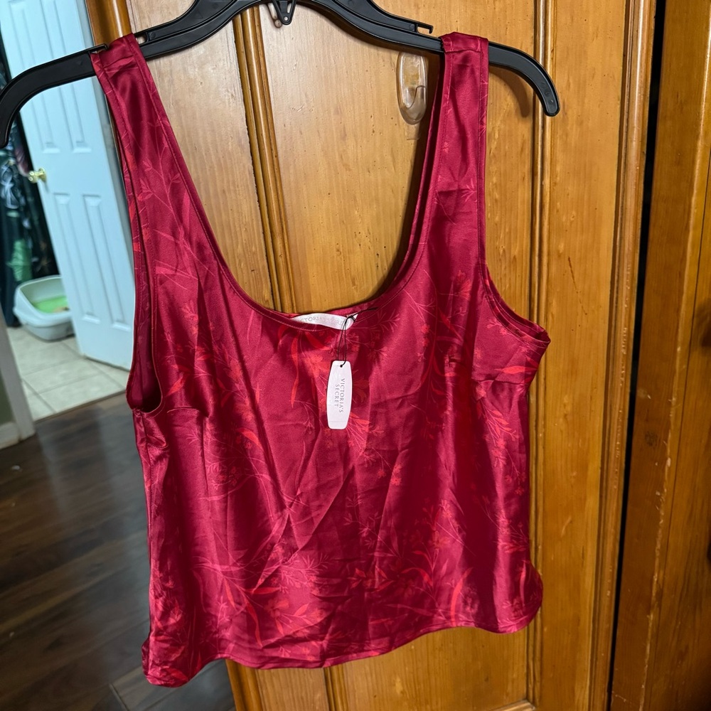 NWT Victoria's Secret Red Satin Chemise